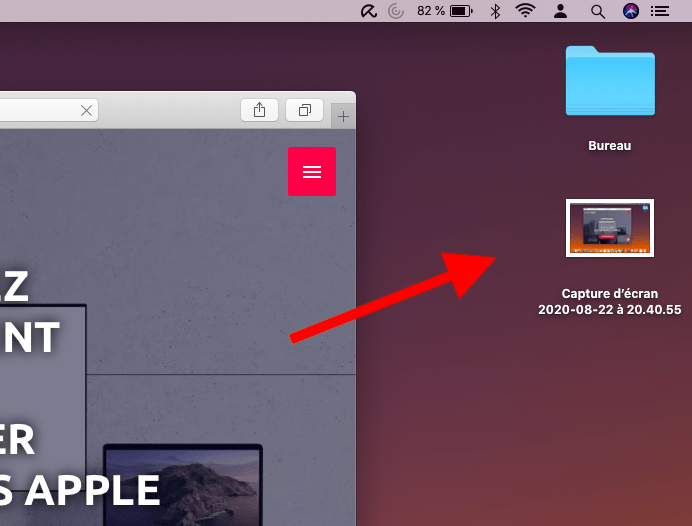 Où sont stockées les captures d'écran sur Mac bureau