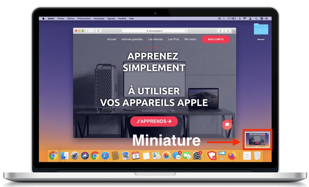 Comment modifier une capture d'écran sur Mac 2