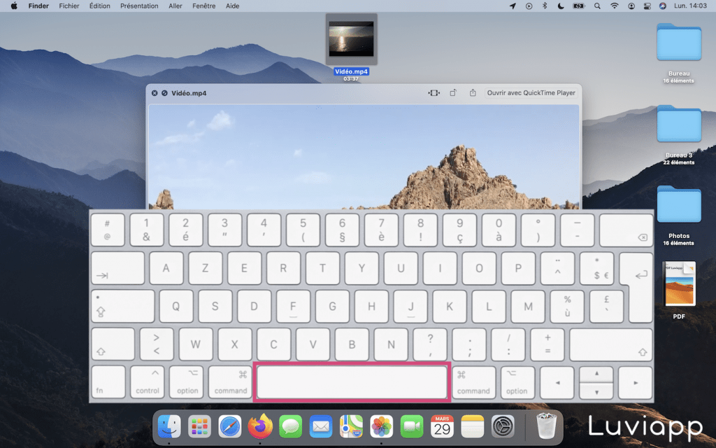 Comment modifier une vidéo coup d'oeil macOS Apple