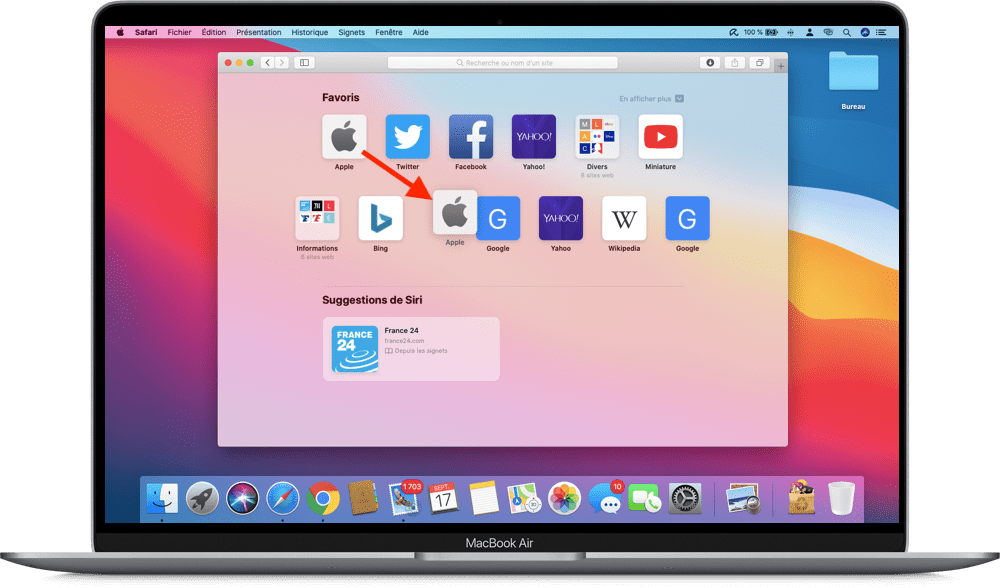 Organiser les favoris sur Mac Safari
