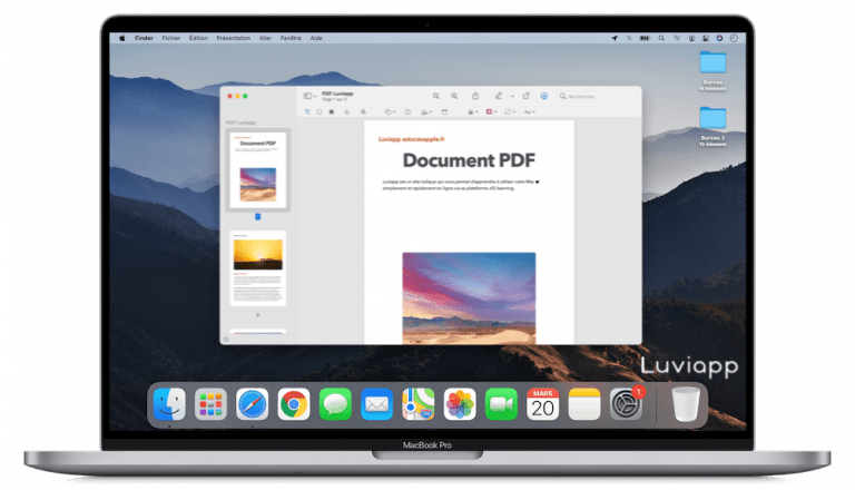 comment envoyer un document en pdf sur mac