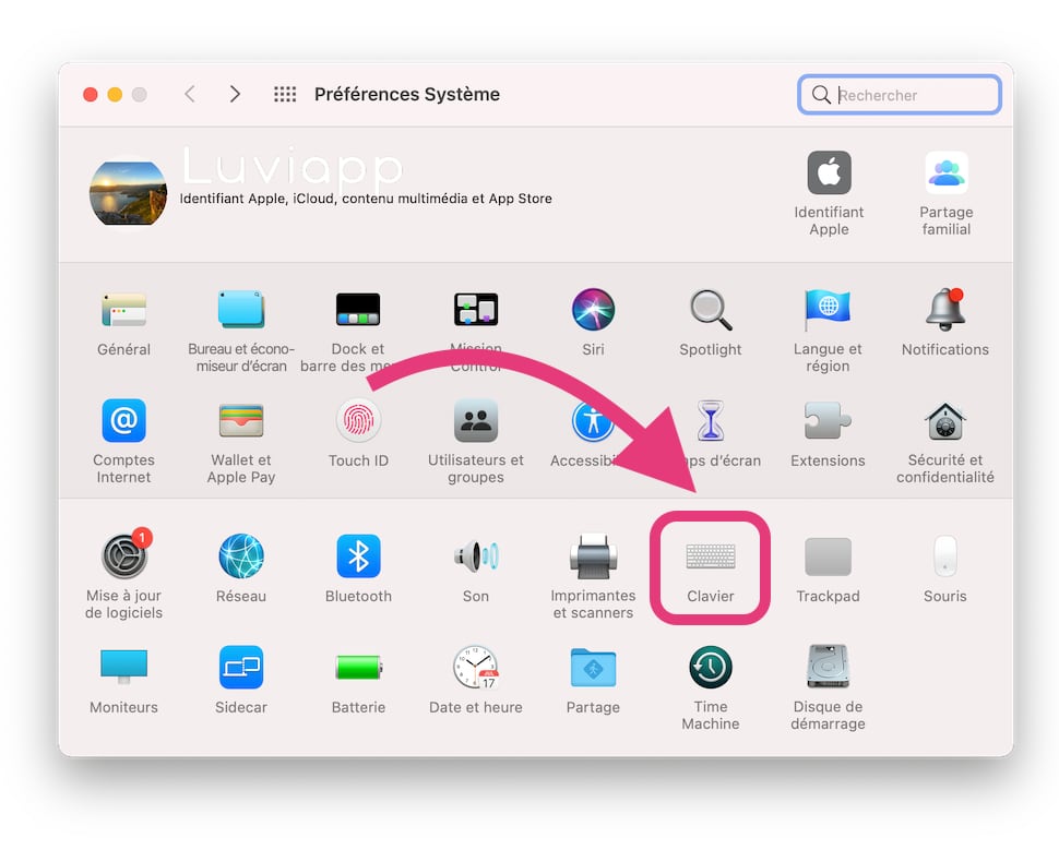 Préférences Système macOS Dictée vocale