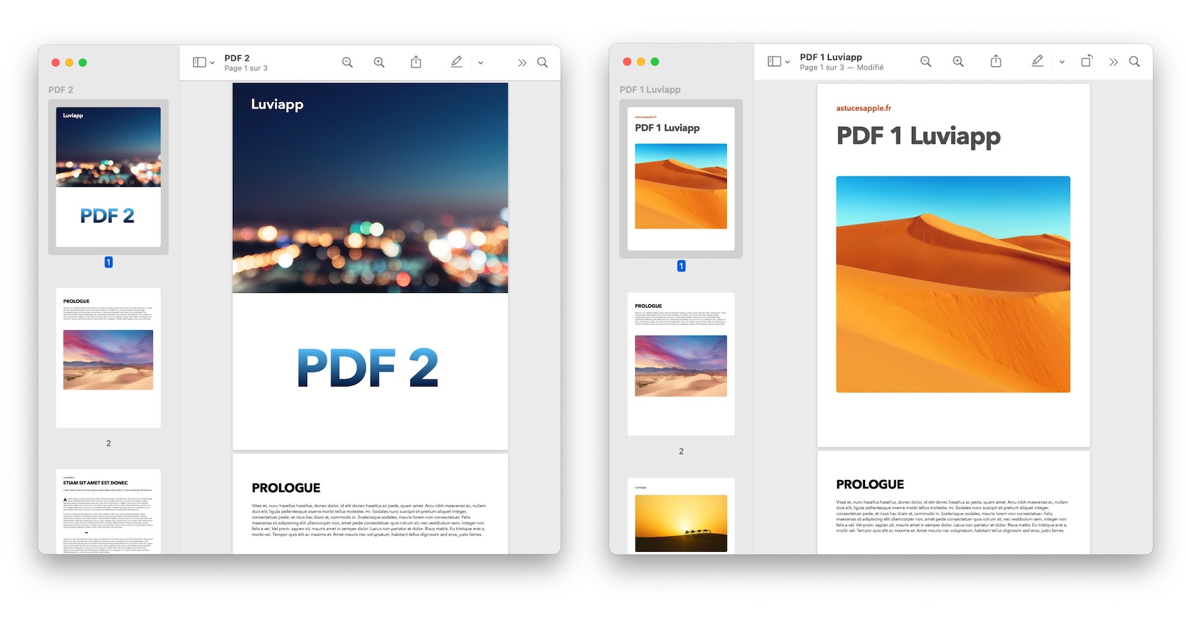 Comment fusionner PDF Mac