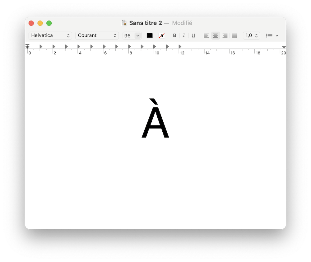 Taper des lettres en majuscule sur Mac