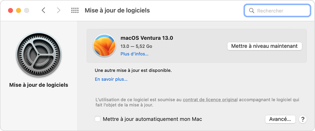 Comment installer macOS ventura Luviapp